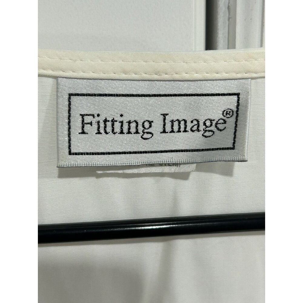 Vintage Fitting Image Patchwork Button Front Blou… - image 6